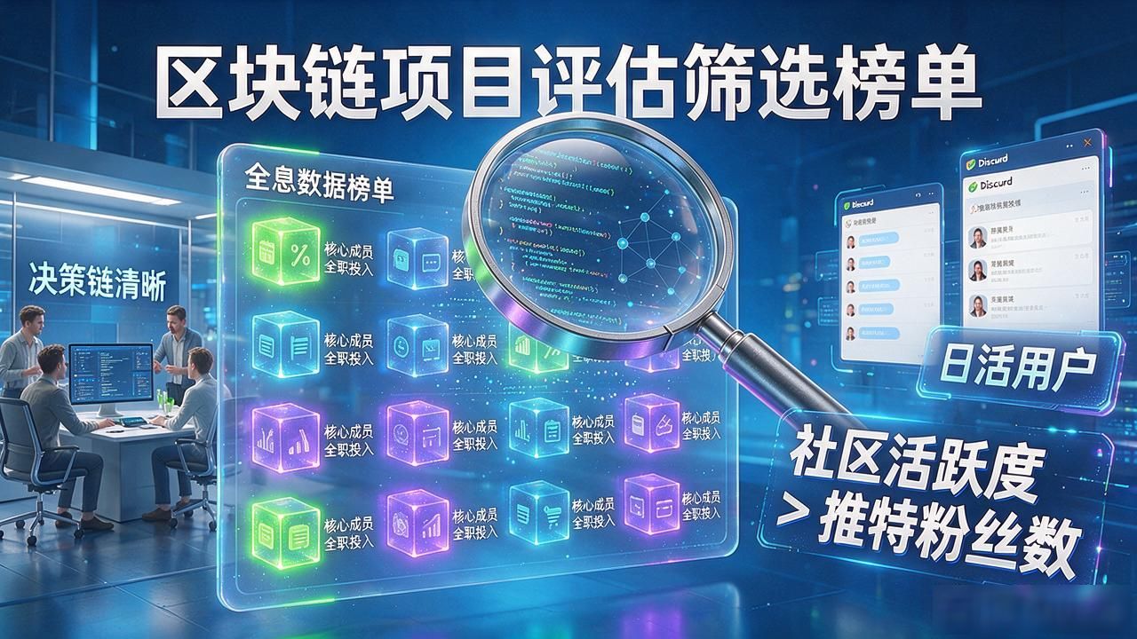 区块链项目榜单_判断区块链项目价值核心指标_区块链项目真实落地场景筛选方法