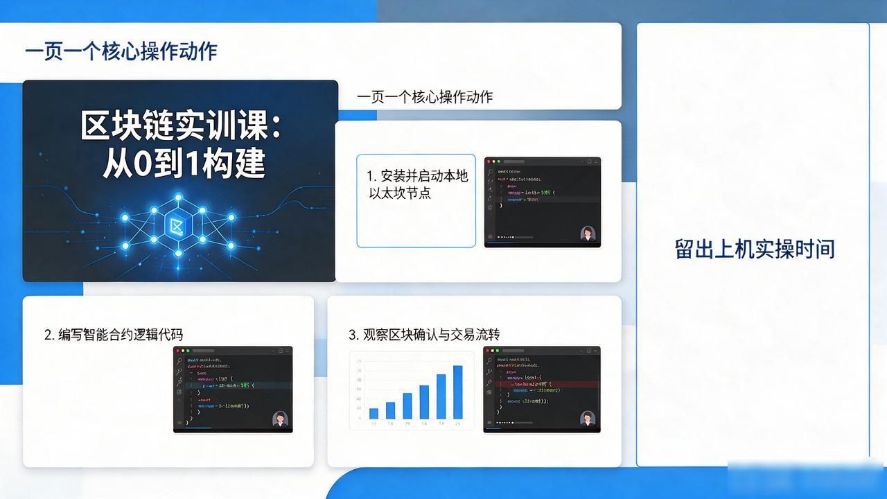 区块链实训PPT制作技巧_区块链实训ppt_Solidity智能合约教学课件设计