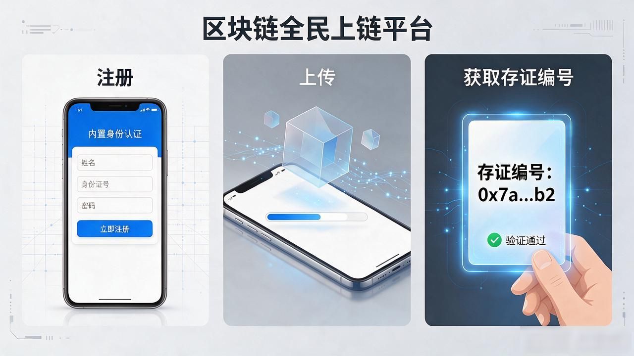 全民上链平台_一键上传自动生成存证_区块链全民上链平台